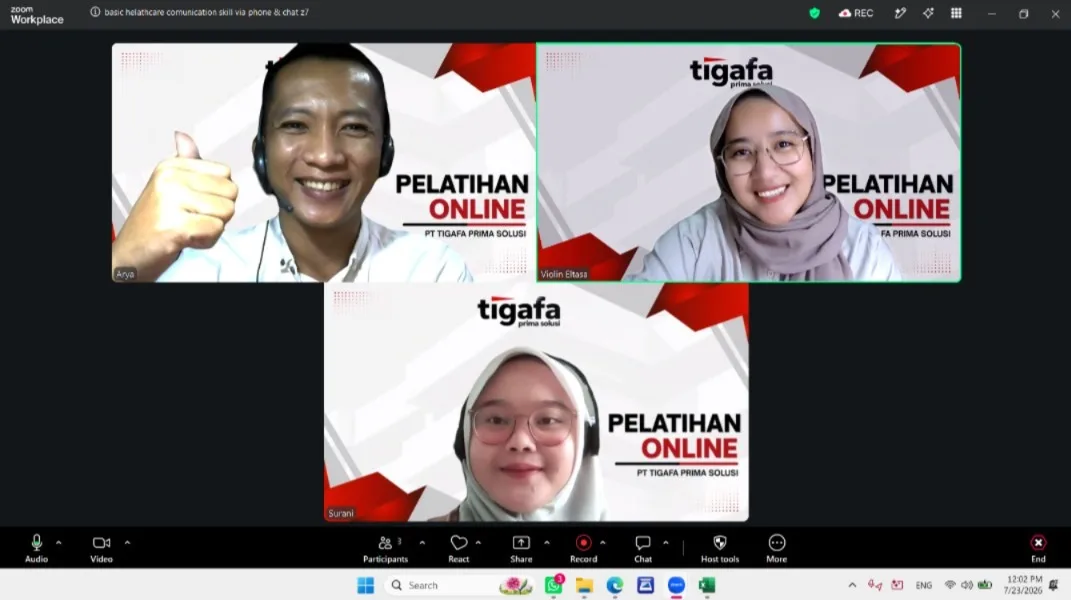 Pelatihan Basic Healthcare Communication Skills via Phone & Chat – PT Audy Mandiri Indonesia